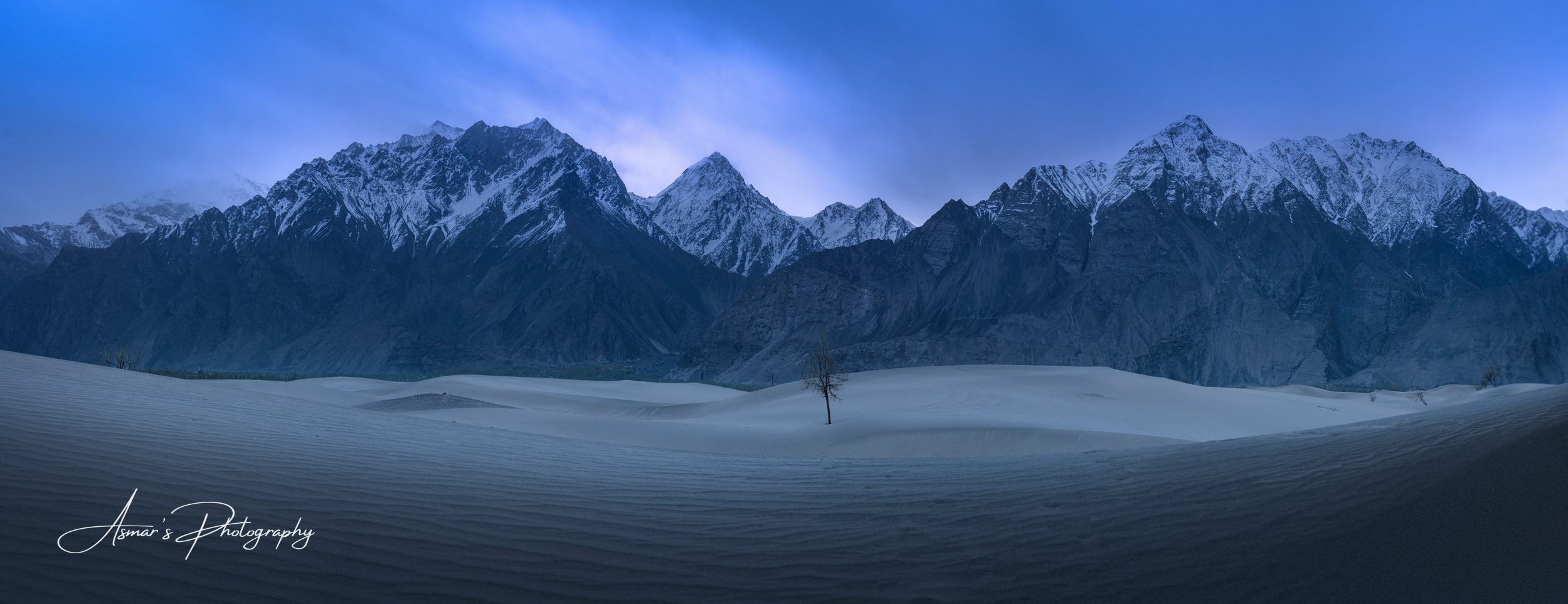 Katpana Desert at Sunrise, Skardu — fine-art landscape photograph by Asmar Hussain